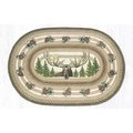 Capitol Importing Co 3 x 5 ft. Jute Oval Bull Moose Patch 88-35-051BM